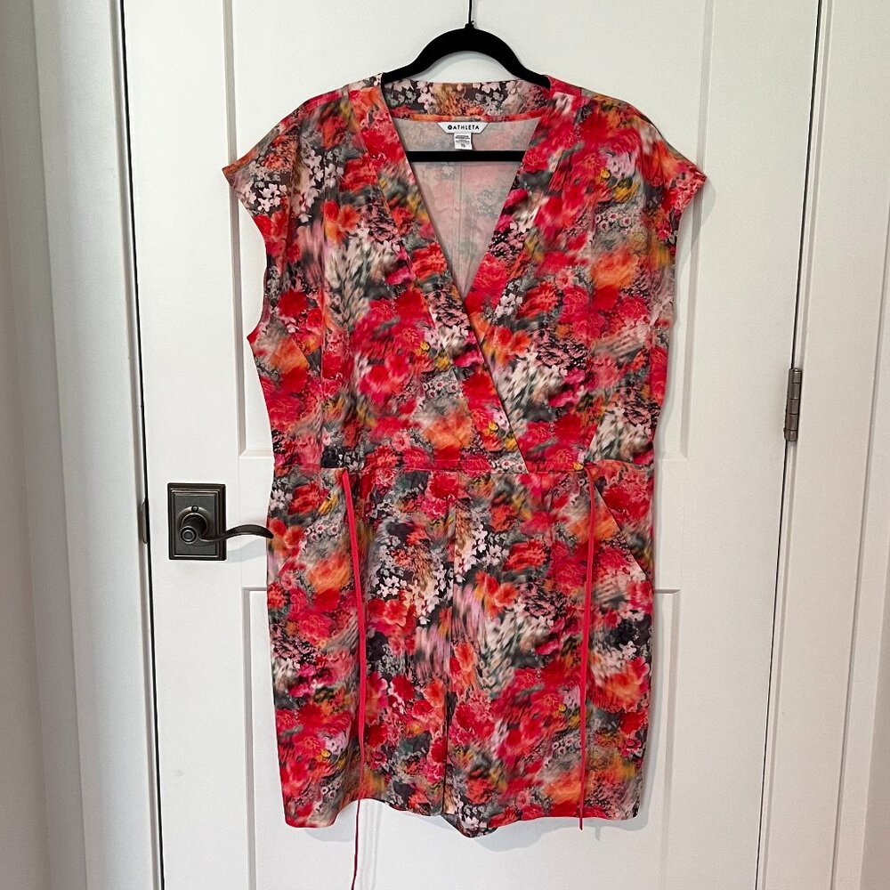 EUC Athleta Floral Romper 16